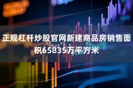 正规杠杆炒股官网新建商品房销售面积65835万平方米